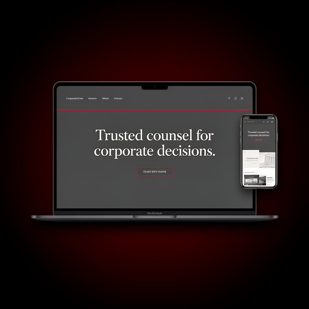 The Counsel template preview